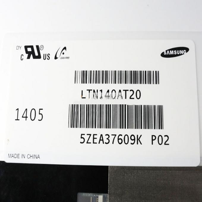 Pin LCD a 14 pollici dello schermo LTN140AT20/schermo 1366x768 HD LVDS 40 del computer portatile LED